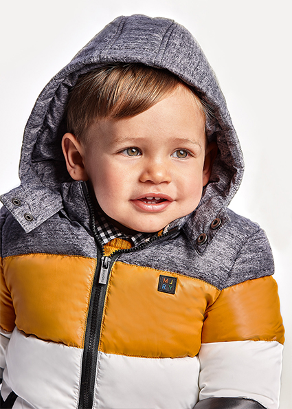 Block Coat For Baby Boy Ochre Mayoral