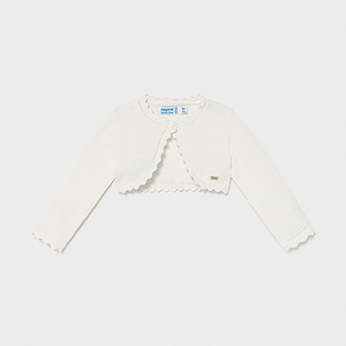 Bolero Tricot Ecofriends Bebe Menina Cru Mayoral