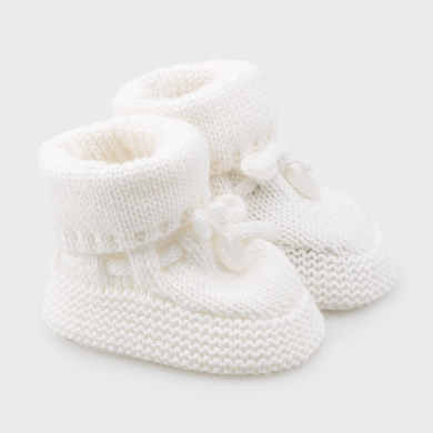 baby boy white booties