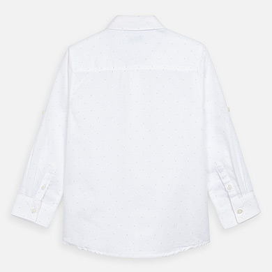 Camisa Manga Larga Lino Nino Micro Estampado Mayoral