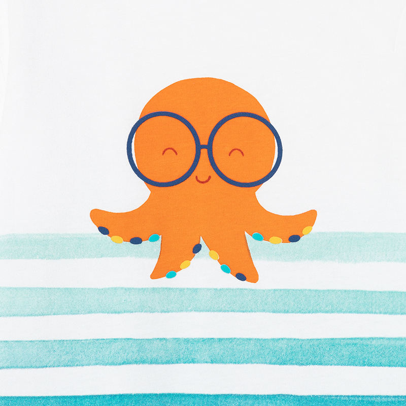 Camiseta ECOFRIENDS pulpo bebé niño Blanco | Mayoral