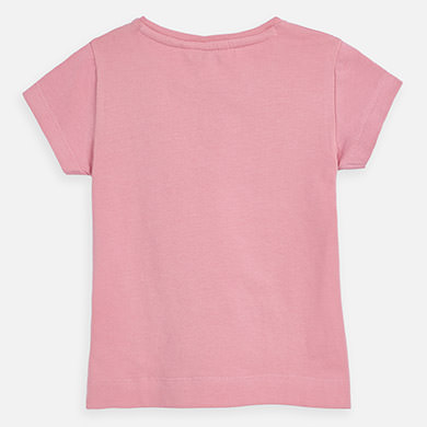 Camiseta Manga Corta Lazada Nina Malvarrosa Mayoral