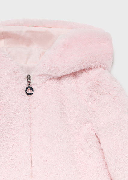 cappotto teddy bambina rosa mayoral