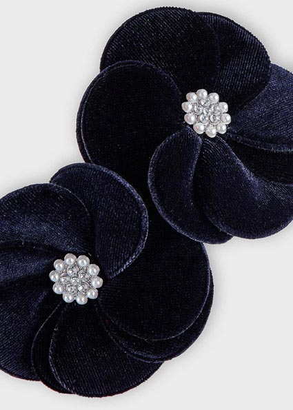 Cerchietto velluto bambina Blu Navy | Mayoral