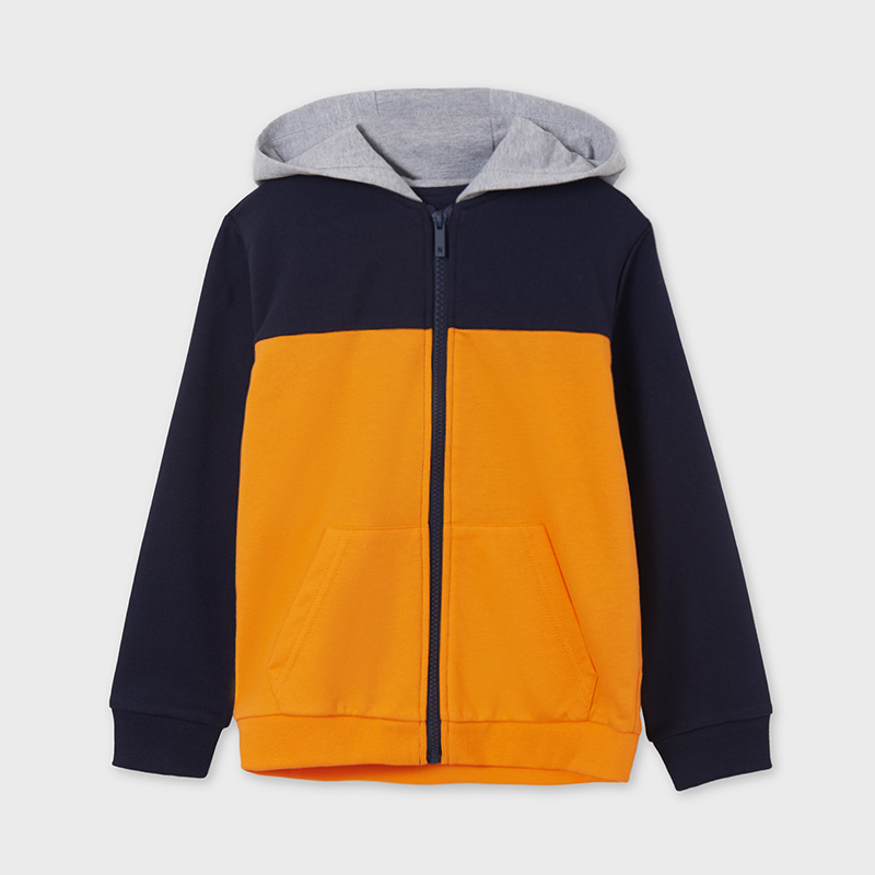 colour block hoodie
