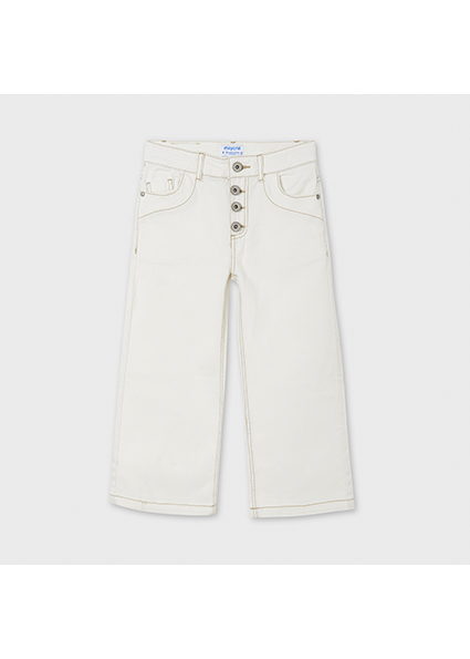 Cropped twill trousers Clearance