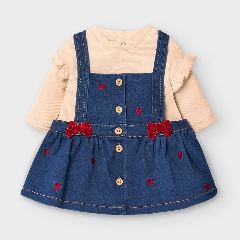 long dungaree skirt