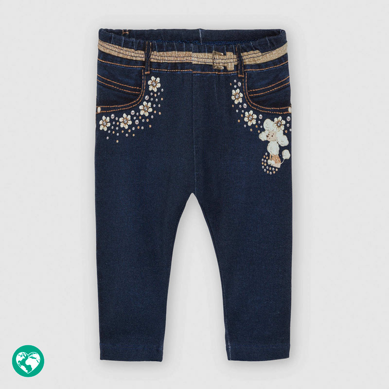 denim effect leggings