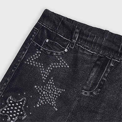 denim effect leggings