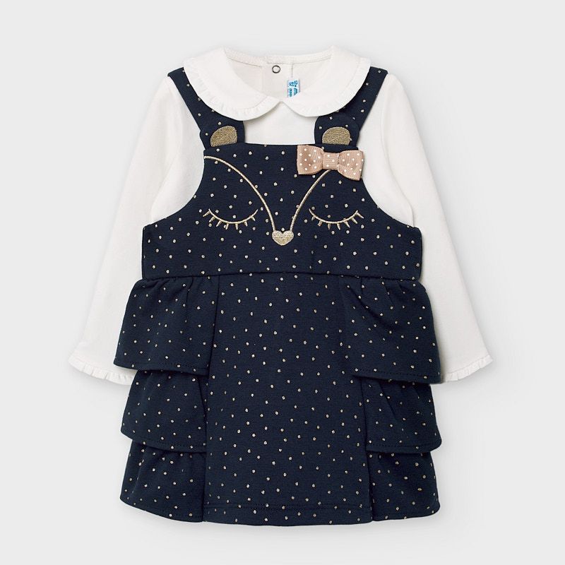 dungaree skirt dress for girl