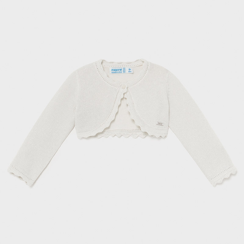 baby silver cardigan