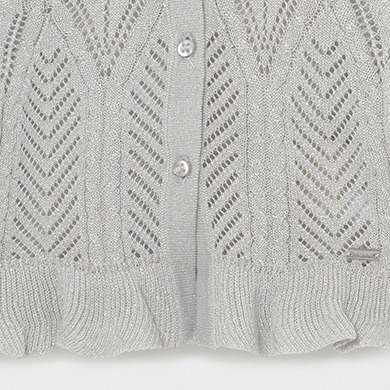 baby girl silver cardigan