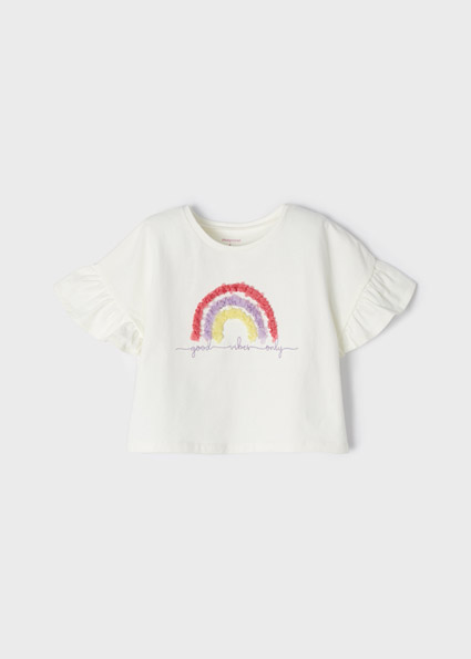 off white t shirt rainbow