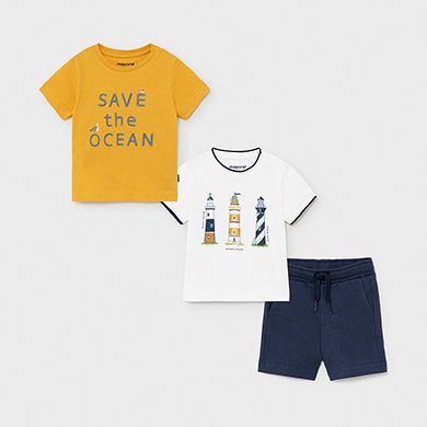 Ensemble De Tricot 3 Pieces Bebe Garcon Mangue Mayoral