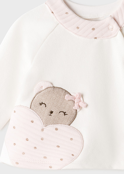 Ensemble Guetre Matelasse Nouveau Ne Fille Rose Baby Mayoral