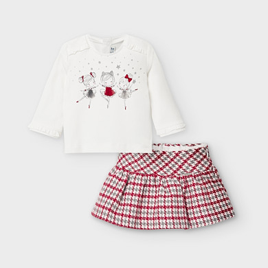 Ensemble Jupe Bebe Fille Carmin Mayoral