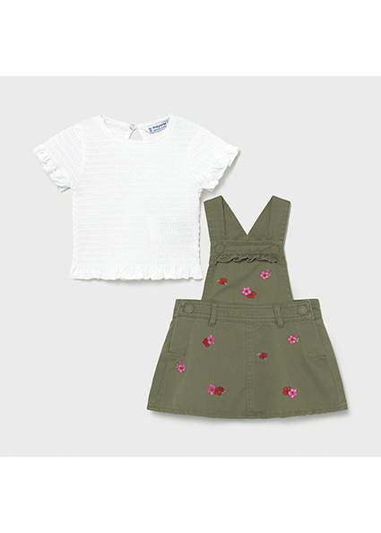 Ensemble Jupe Salopette Bebe Fille Mousse Mayoral