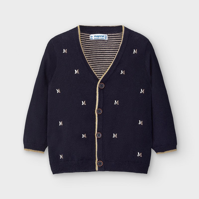baby boy navy cardigan