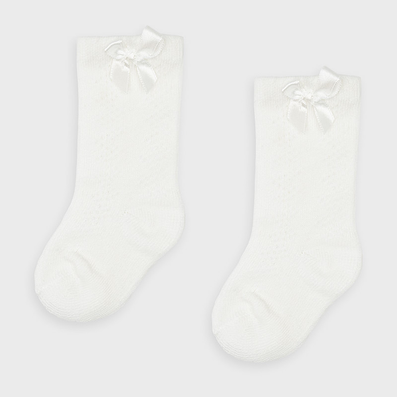 newborn white socks