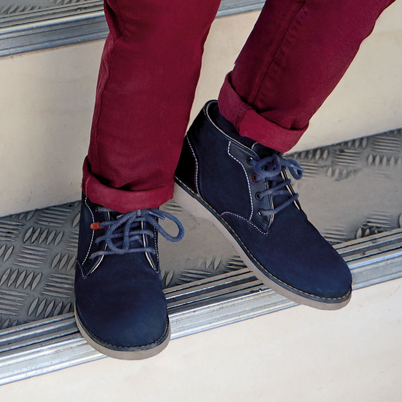 Ghete Piele Intoarsa Baiat Navy Blue Mayoral