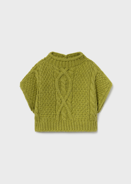 Gilet Tricot Bebe Fille Olive Mayoral