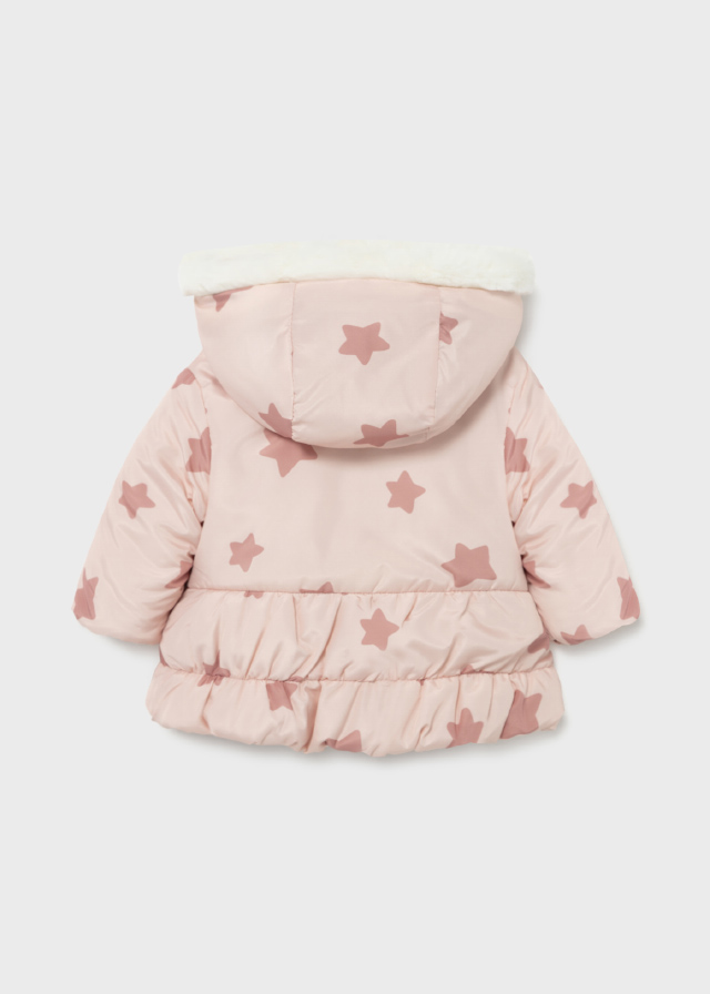 Giubbotto Neonata Antivento Reversibile, Giubbino Con Cappuccio E