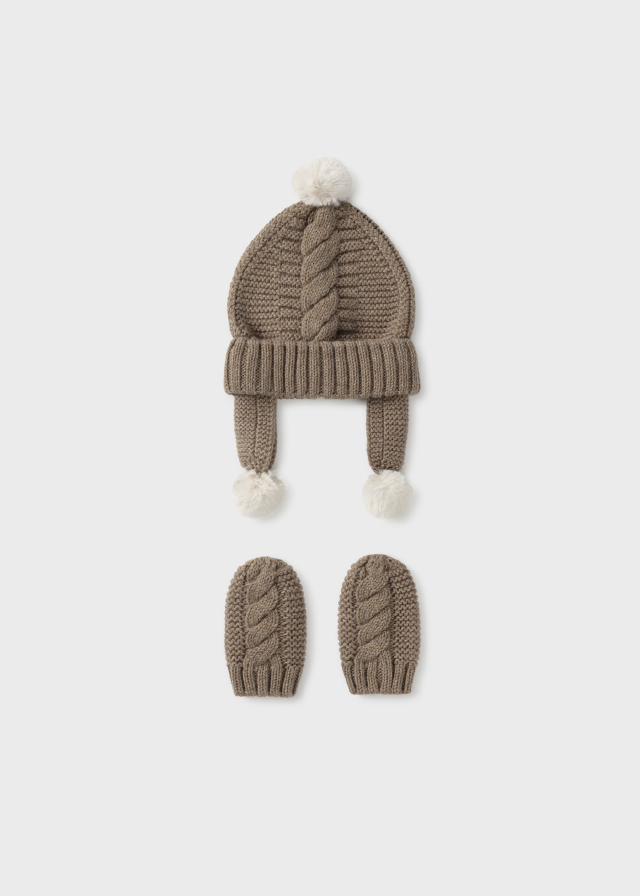 Infant boy hat and mitten set clearance