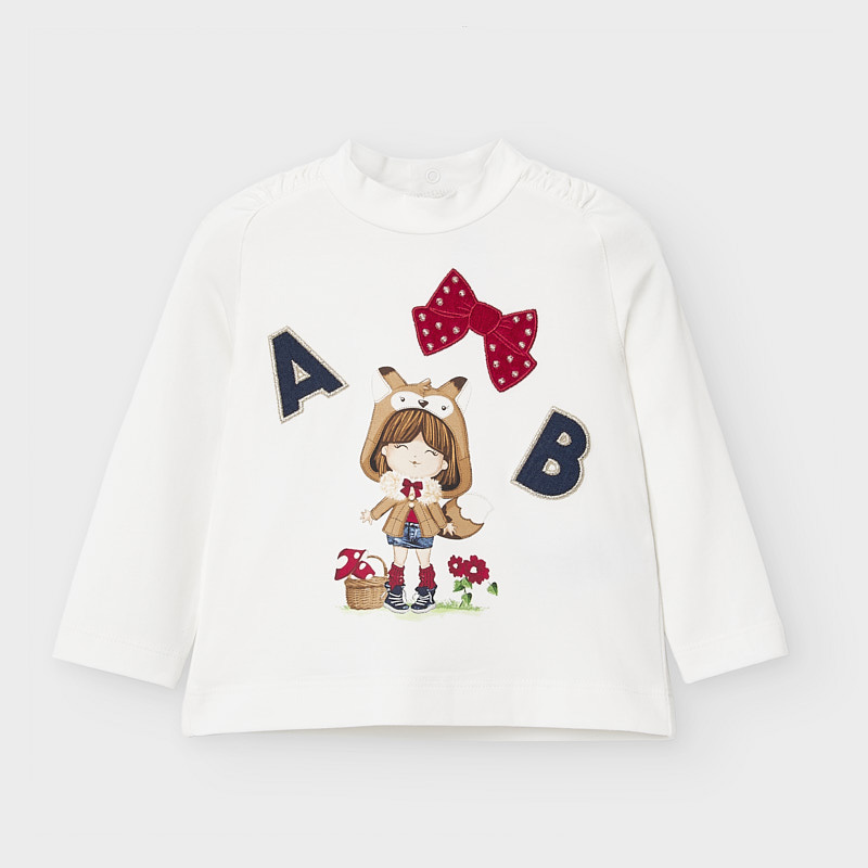 high neck t shirt for baby girl