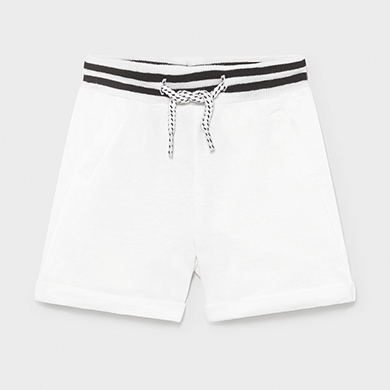 white jogger short