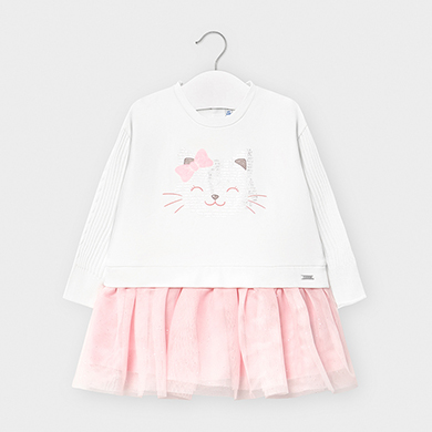 Kleid Kombiniert Baby Madchen Rosa Mayoral