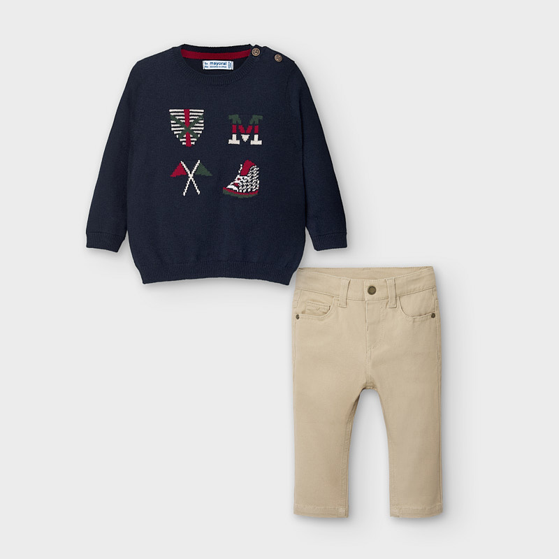 baby boy knitwear set