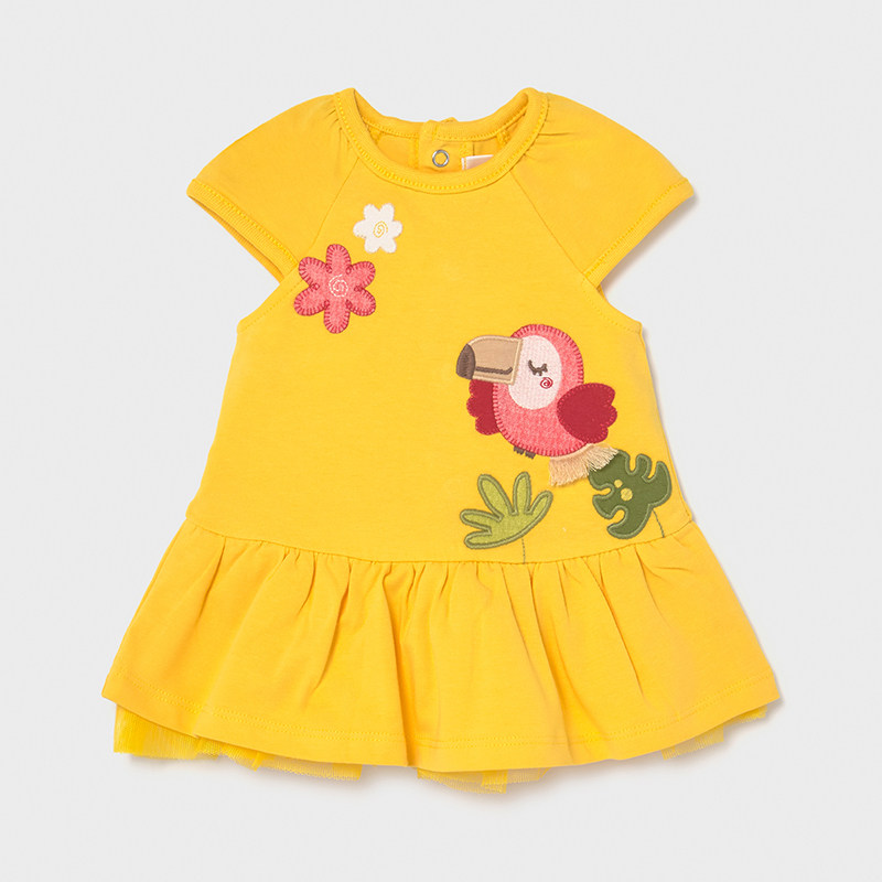 yellow newborn dress