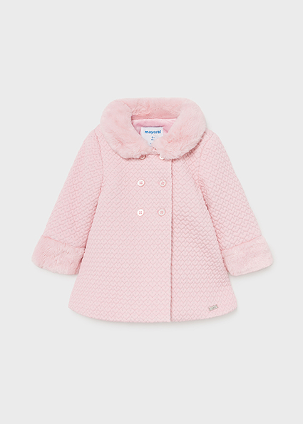 Mayoral pink coat clearance
