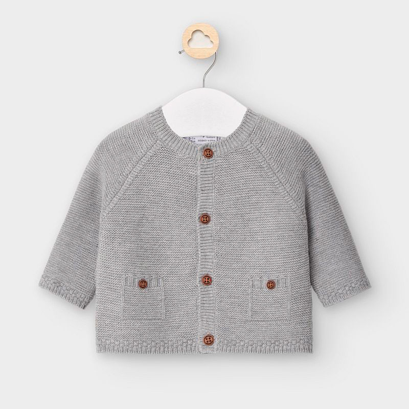 newborn white cardigan