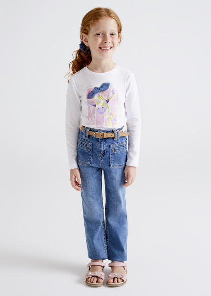 Modell 6503 Mayoral Lange Hose aus Jeanshose für Mädchen