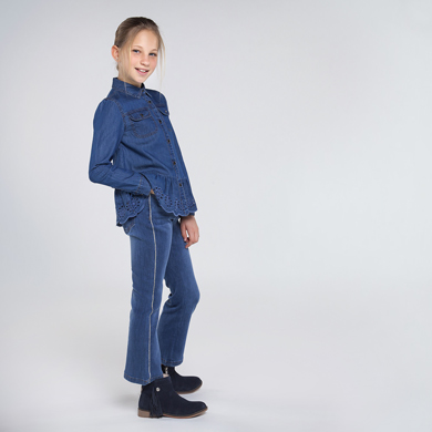 Lange Jeans Schlaghose Madchen Jeans Basic Mayoral