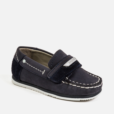 navy blue deck shoes
