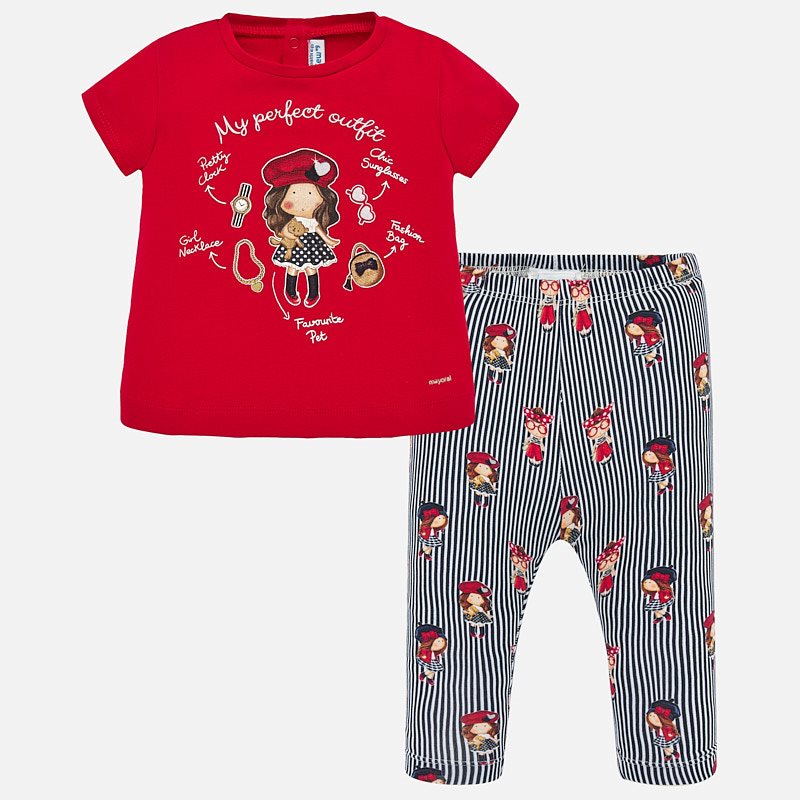 baby girl red leggings