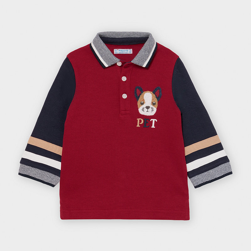 baby boy burgundy shirt