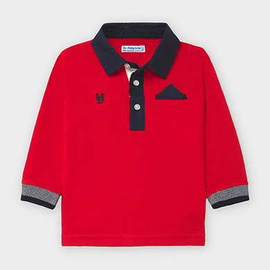 red baby polo shirt