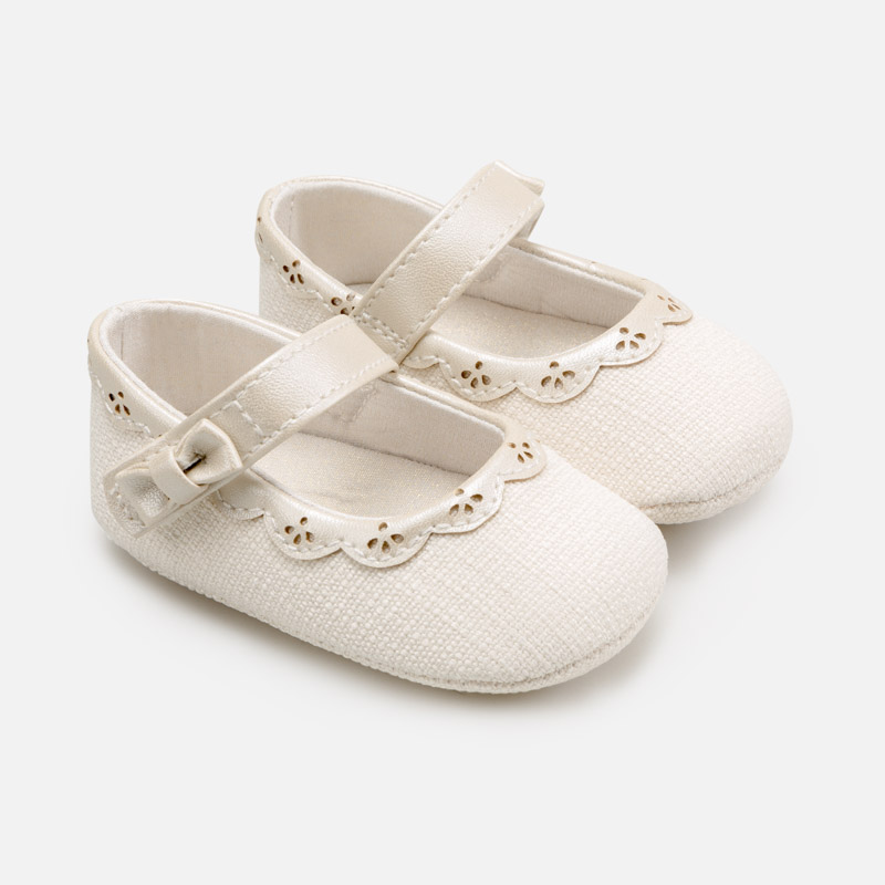 Mary Jane Newborn Baby Girl Shoes Off White Mayoral