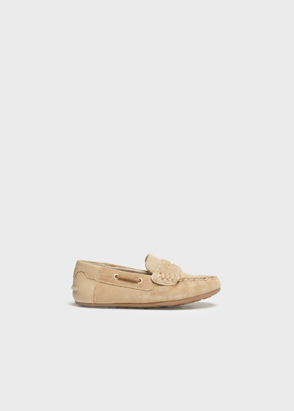 Mocassins Cuir Bebe Garcon Sable Mayoral