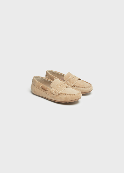 Mocassins Cuir Bebe Garcon Sable Mayoral