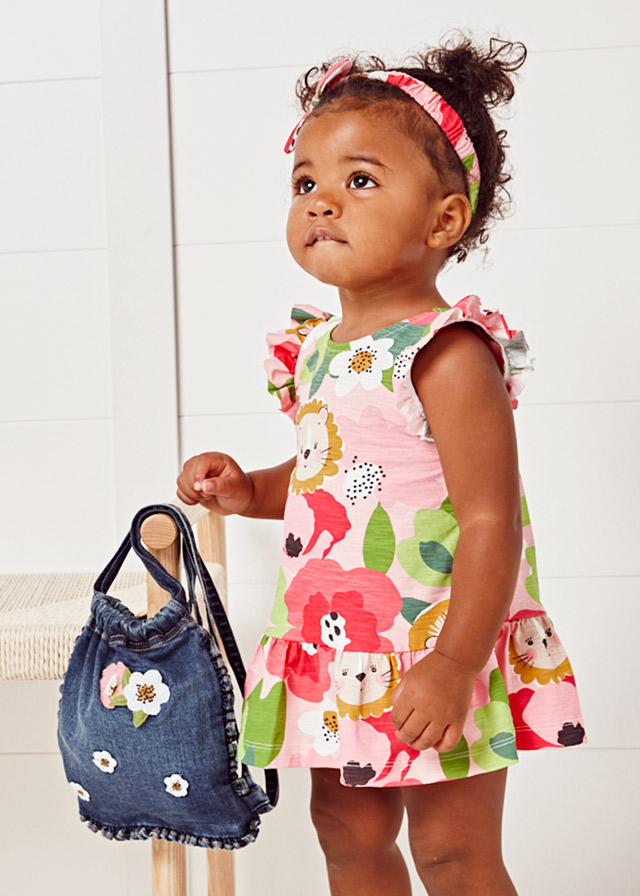 Mochila tejana bordados bebé niña Tejano | Mayoral ®