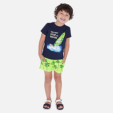 boys neon swim shorts