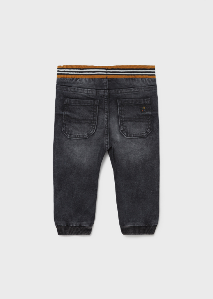 Pantalon Ecofriends Jogger Jeans Bebe Garcon Noir Mayoral