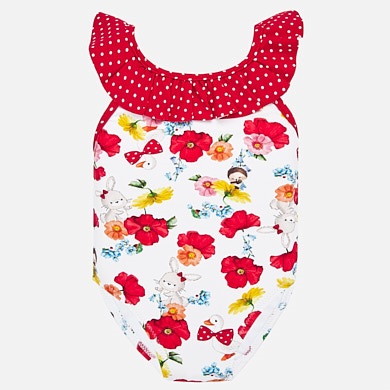 baby girl red swimsuit