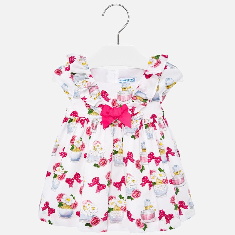 Perfumes Print Dress For Baby Girl Strawberry Mayoral