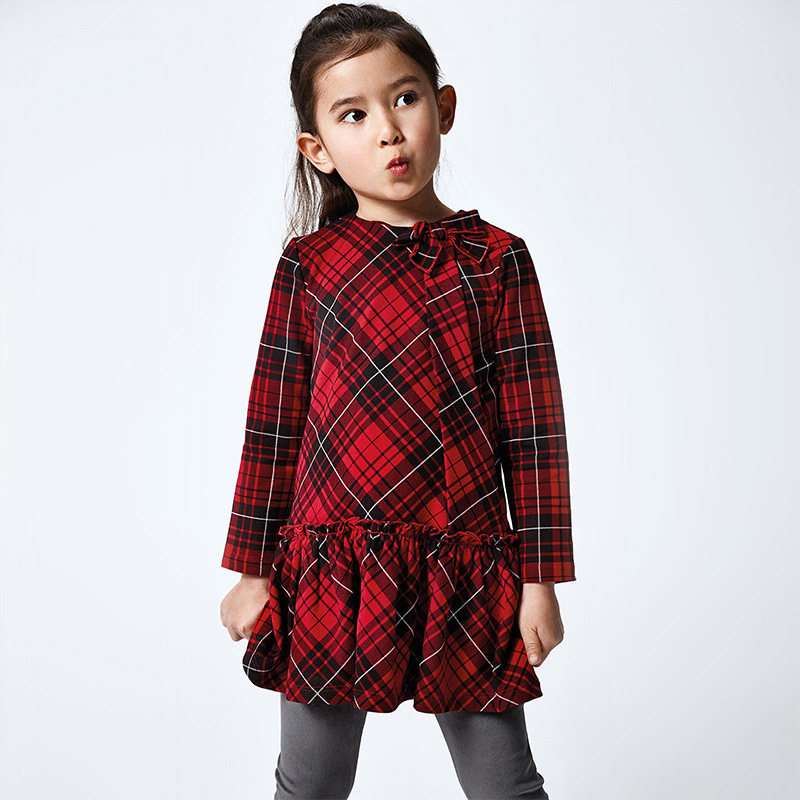 plaid girls dress