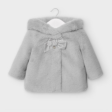 Plusch Mantel Baby Madchen Grau Mayoral